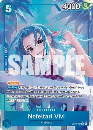 Nefeltari Vivi (024) (Alternate Art) (EB03-024) - Extra Booster: One Piece Heroines Edition Foil Extra Booster: One Piece Heroines Edition