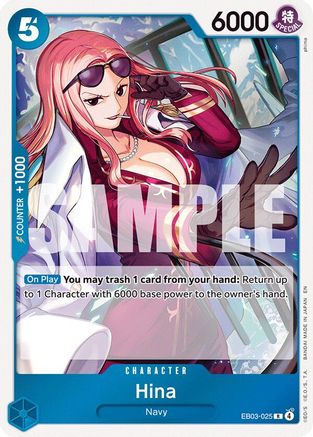 Hina (EB03-025) - Extra Booster: One Piece Heroines Edition Foil Extra Booster: One Piece Heroines Edition