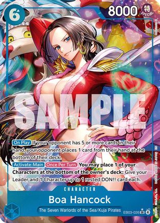 Boa Hancock (Alternate Art) (EB03-026) - Extra Booster: One Piece Heroines Edition Foil Extra Booster: One Piece Heroines Edition