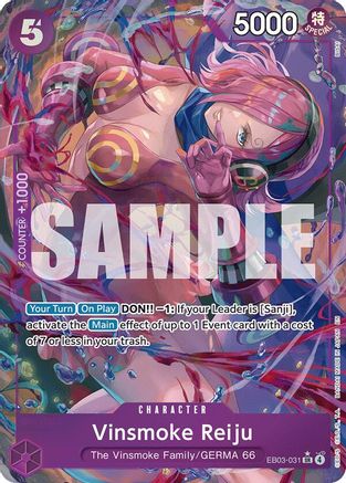 Vinsmoke (Alternate Art) (EB03-031) - Extra Booster: One Piece Heroines Edition Foil Extra Booster: One Piece Heroines Edition