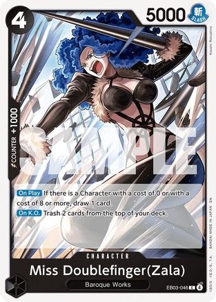 Miss Doublefinger(Zala) (EB03-046) - Extra Booster: One Piece Heroines Edition Extra Booster: One Piece Heroines Edition