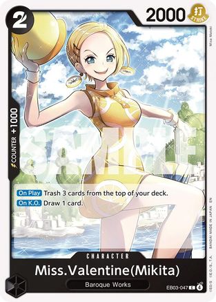 Miss.Valentine(Mikita) (EB03-047) - Extra Booster: One Piece Heroines Edition Extra Booster: One Piece Heroines Edition