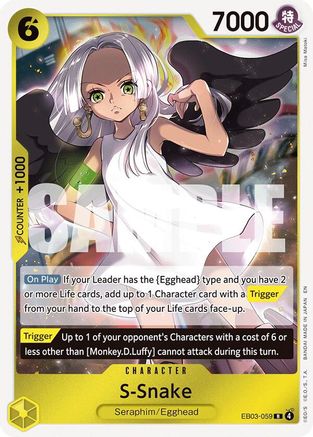 S-Snake (EB03-059) - Extra Booster: One Piece Heroines Edition Foil Extra Booster: One Piece Heroines Edition