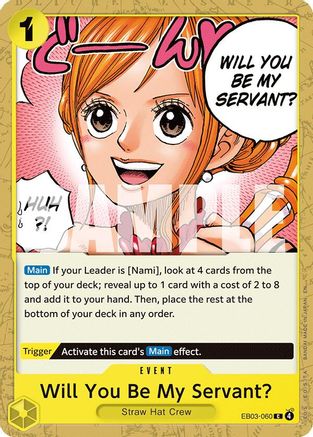Will You Be My Servant? (EB03-060) - Extra Booster: One Piece Heroines Edition Extra Booster: One Piece Heroines Edition