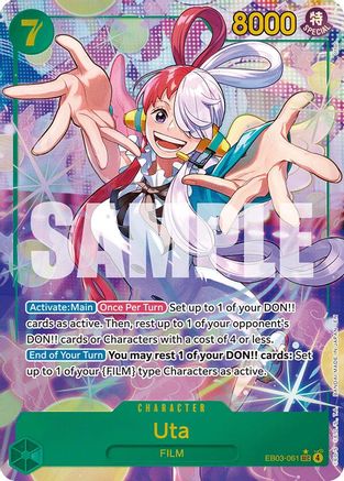 Uta (061) (Alternate Art) (EB03-061) - Extra Booster: One Piece Heroines Edition Foil Extra Booster: One Piece Heroines Edition