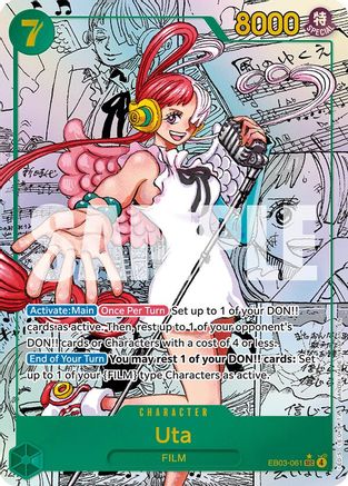 Uta (061) (Manga) (EB03-061) - Extra Booster: One Piece Heroines Edition Foil Extra Booster: One Piece Heroines Edition