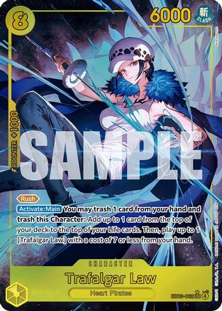 Trafalgar Law (Alternate Art) (EB03-062) - Extra Booster: One Piece Heroines Edition Foil Extra Booster: One Piece Heroines Edition