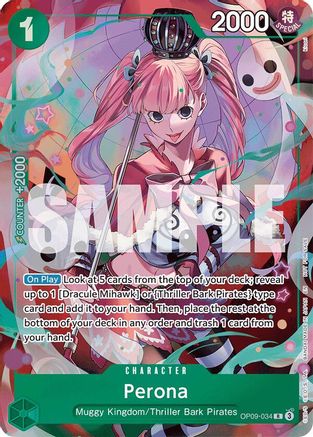 Perona - OP09-034 (OP09-034) - Extra Booster: One Piece Heroines Edition Foil Extra Booster: One Piece Heroines Edition