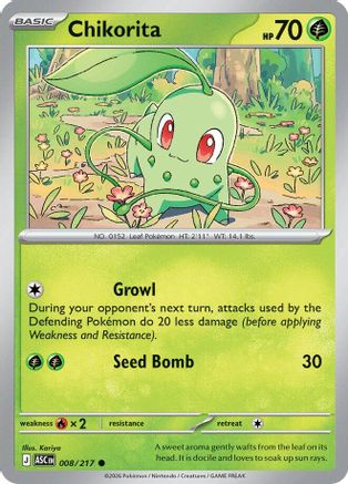 Chikorita 008 ME Ascended Heroes - Common ME: Ascended Heroes