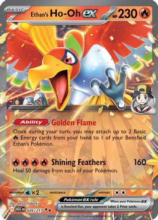 Ethan's Ho-Oh ex 026 - Holofoil ME Ascended Heroes - Double Rare ME: Ascended Heroes