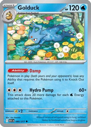 Golduck 040 ME Ascended Heroes - Uncommon ME: Ascended Heroes
