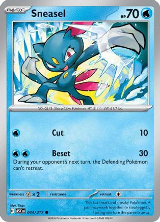 Sneasel 044 ME Ascended Heroes - Common ME: Ascended Heroes