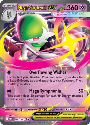 Mega Gardevoir ex 089 - Holofoil ME Ascended Heroes - Double Rare ME: Ascended Heroes
