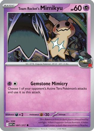 Team Rocket's Mimikyu 097/217 ME Ascended Heroes - Uncommon ME: Ascended Heroes