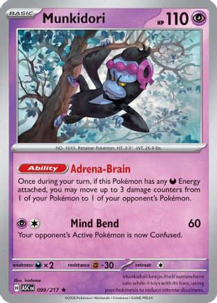 Munkidori 099 - Holofoil ME Ascended Heroes - Rare ME: Ascended Heroes