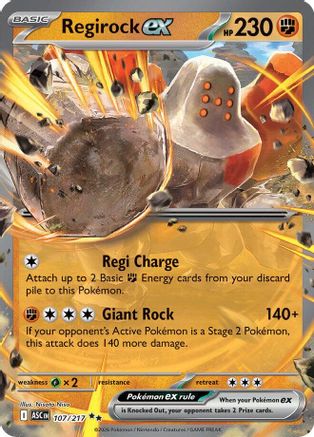 Regirock ex 107 - Holofoil ME Ascended Heroes - Double Rare ME: Ascended Heroes