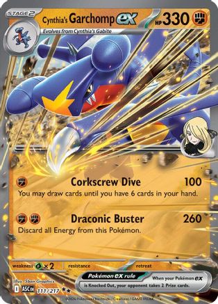 Cynthia's Garchomp ex 111 - Holofoil ME Ascended Heroes - Double Rare ME: Ascended Heroes
