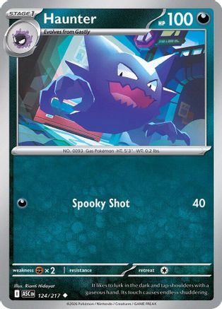Haunter 124 - Reverse Holofoil ME Ascended Heroes - Uncommon ME: Ascended Heroes