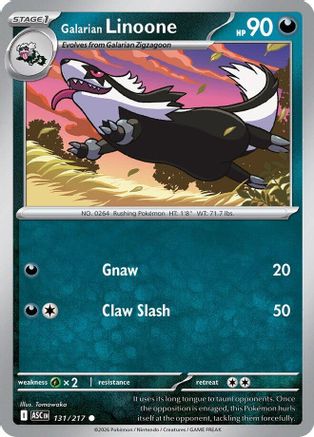 Galarian Linoone 131 ME Ascended Heroes - Common ME: Ascended Heroes
