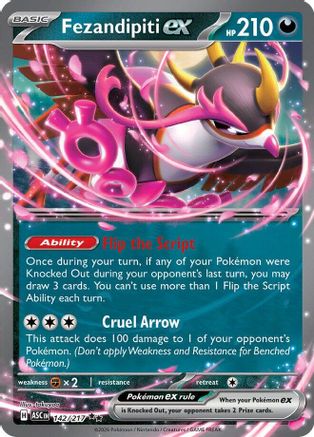 Fezandipiti ex 142/217 - Holofoil ME Ascended Heroes - Double Rare ME: Ascended Heroes