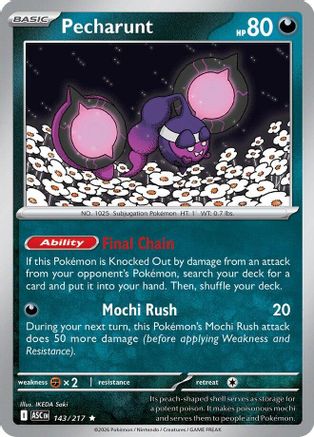 Pecharunt 143 - Holofoil ME Ascended Heroes - Rare ME: Ascended Heroes