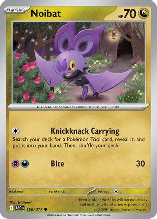 Noibat 156 - Reverse Holofoil ME Ascended Heroes - Common ME: Ascended Heroes