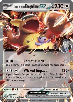 Team Rocket's Kangaskhan ex 162 - Holofoil ME Ascended Heroes - Double Rare ME: Ascended Heroes
