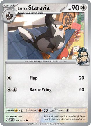 Larry's Staravia 169 - Reverse Holofoil ME Ascended Heroes - Uncommon ME: Ascended Heroes