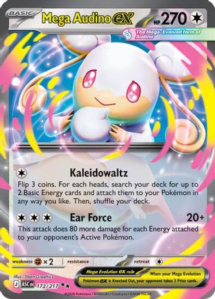 Mega Audino ex 172/217 - Holofoil ME Ascended Heroes - Double Rare ME: Ascended Heroes