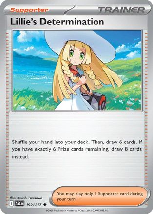 Lillie's Determination 192 - Reverse Holofoil ME Ascended Heroes - Uncommon ME: Ascended Heroes