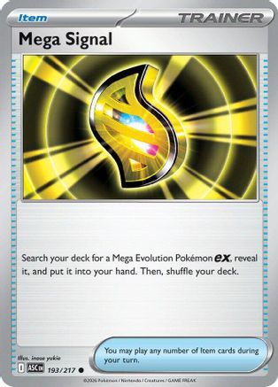 Mega Signal 193 - Reverse Holofoil ME Ascended Heroes - Common ME: Ascended Heroes
