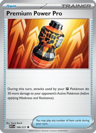 Premium Power Pro 199 - Reverse Holofoil ME Ascended Heroes - Uncommon ME: Ascended Heroes