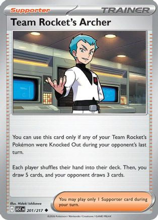 Team Rocket's Archer 201 ME Ascended Heroes - Uncommon ME: Ascended Heroes