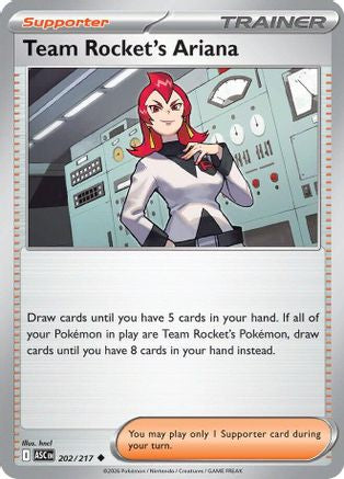 Team Rocket's Ariana 202 - Reverse Holofoil ME Ascended Heroes - Uncommon ME: Ascended Heroes