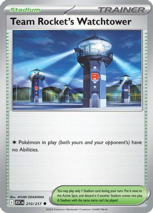 Team Rocket's Watchtower 210 - Reverse Holofoil ME Ascended Heroes - Uncommon ME: Ascended Heroes