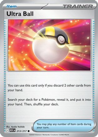 Ultra Ball 213/217 ME Ascended Heroes - Common ME: Ascended Heroes