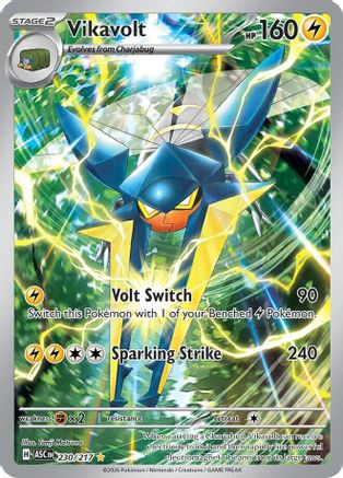 Vikavolt 230/217 - Holofoil ME Ascended Heroes - Illustration Rare ME: Ascended Heroes