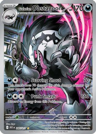 Galarian Obstagoon 245/217 - Holofoil ME Ascended Heroes - Illustration Rare ME: Ascended Heroes