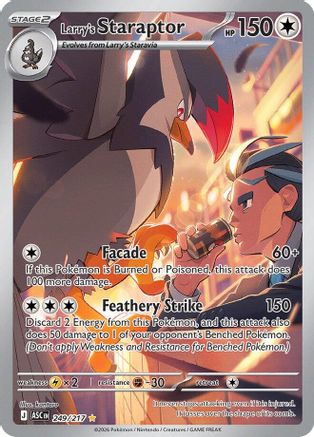 Larry's Staraptor 249/217 - Holofoil ME Ascended Heroes - Illustration Rare ME: Ascended Heroes