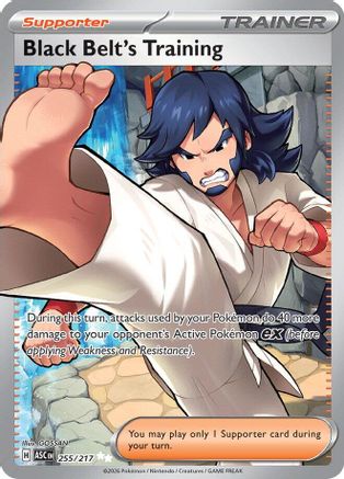 Black Belt's Training 255 - Holofoil ME Ascended Heroes - Ultra Rare ME: Ascended Heroes