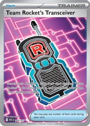 Team Rocket's Transceiver 263/217 - Holofoil ME Ascended Heroes - Ultra Rare ME: Ascended Heroes