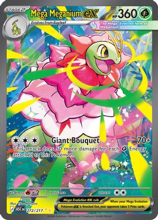 Mega Meganium ex 272/217 - Holofoil ME Ascended Heroes - Special Illustration Rare ME: Ascended Heroes