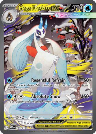 Mega Froslass ex 275/217 - Holofoil ME Ascended Heroes - Special Illustration Rare ME: Ascended Heroes