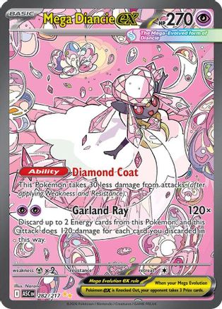 Mega Diancie ex 282/217 - Holofoil ME Ascended Heroes - Special Illustration Rare ME: Ascended Heroes
