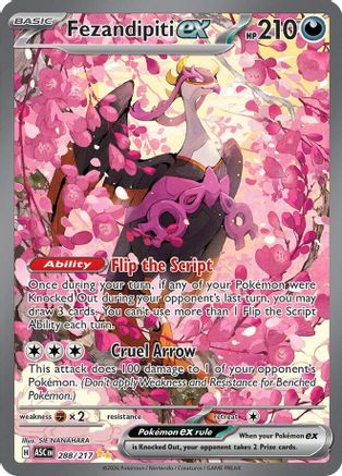 Fezandipiti ex 288/217 - Holofoil ME Ascended Heroes - Special Illustration Rare ME: Ascended Heroes