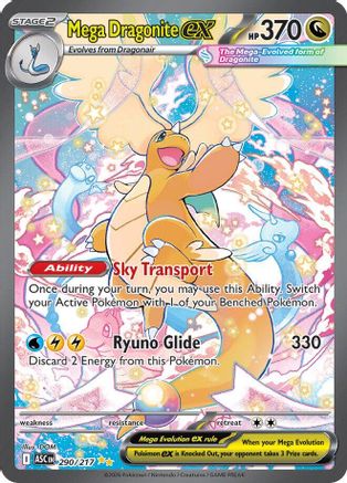 Mega Dragonite ex 290/217 - Holofoil ME Ascended Heroes - Special Illustration Rare ME: Ascended Heroes