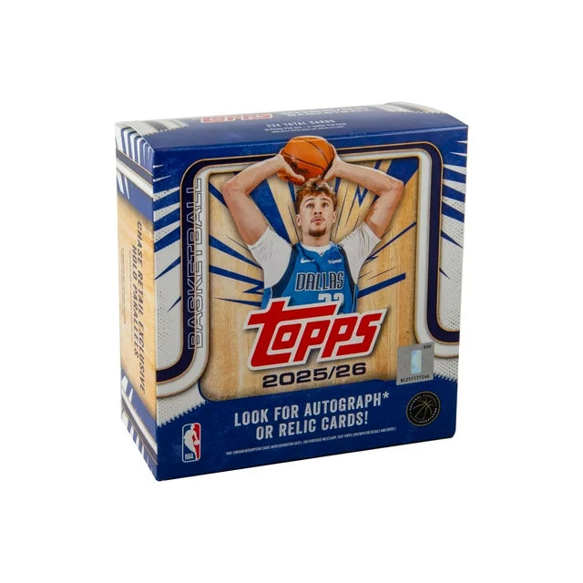 2025-26 Topps Basketball Trading Cards Mega Box - Doe's Cards