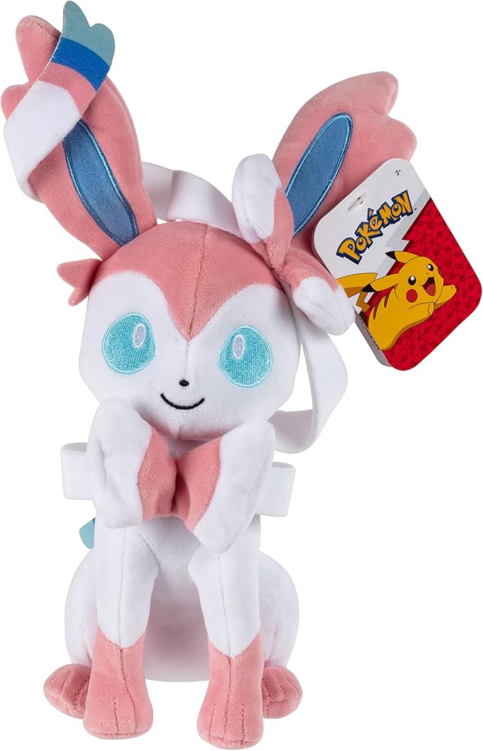 Jazwares 8" Pokemon Plush - Slyveon - Doe's Cards
