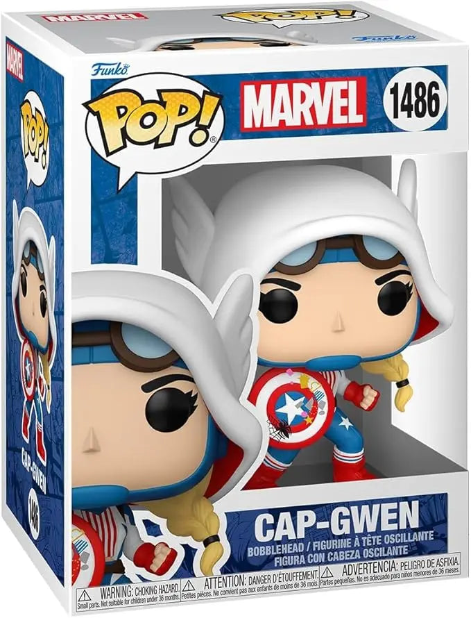 Funko Pop! Marvel: Spider-Gwen: Gwenverse - Cap-Gwen