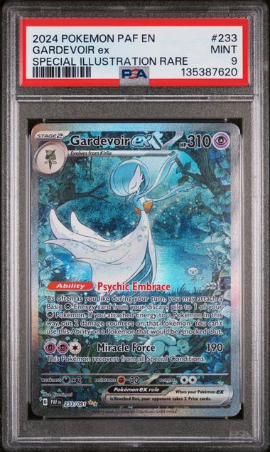 PSA 9 - 2024 POKEMON PAF EN-PALDEAN FATES #233 GARDEVOIR ex SPECIAL ILLUSTRATION RARE Doe's Cards